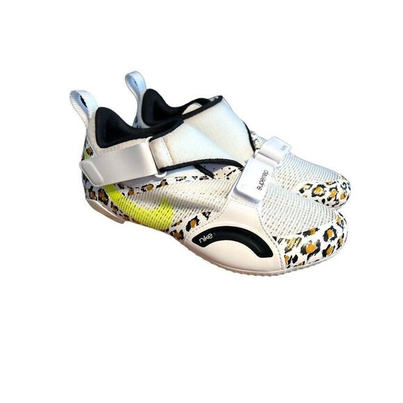 7 Nike SuperRep Cycle Leopard /White Shoes 2021 NEW Womens - Picture 1 of 16